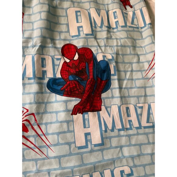 Marvel Kids Amazing Spider-Man 2 Twin Flat Sheet Cutter Blue & Red - Picture 3 of 15